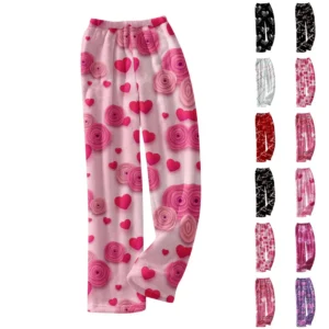 Men And Women Pyjamas Bottoms Printed Soft Comfortable Pyjama Bottoms Casual