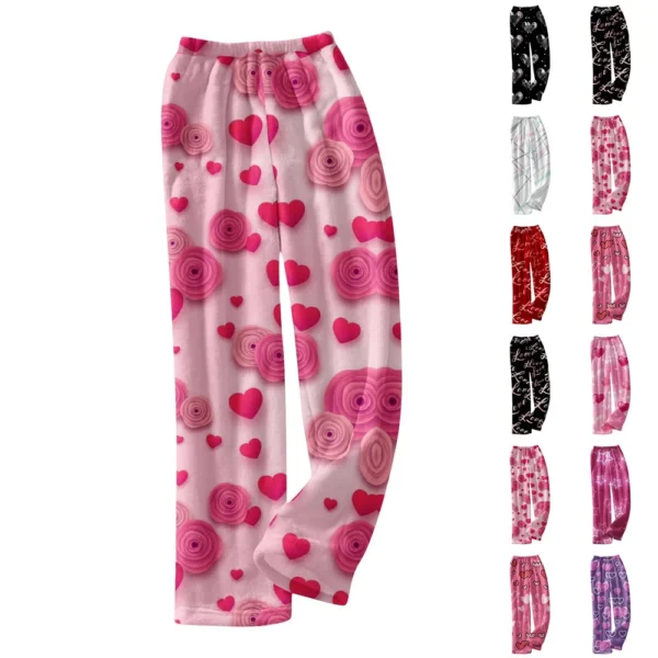 Men And Women Pyjamas Bottoms Printed Soft Comfortable Pyjama Bottoms Casual