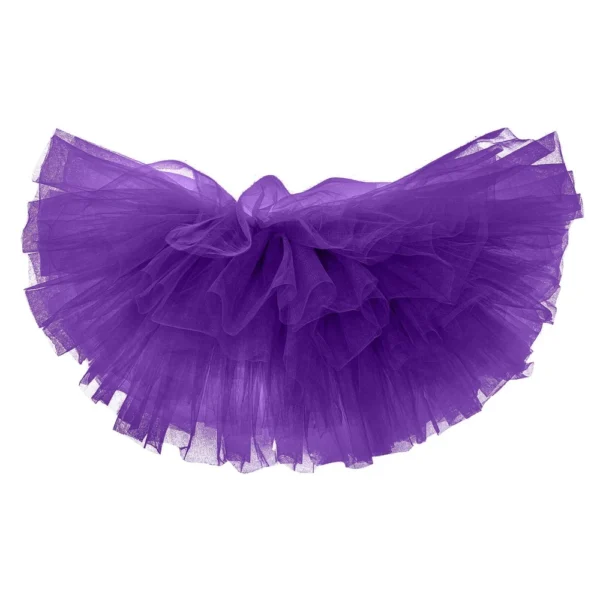 Women's Fashion Solid Color Half Skirt Party Ballet Puff Skirt Mesh Skirt - Image 6