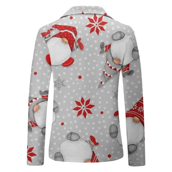 Unisex Winter Christmas Prints Suit Jackets Unisex Casual Fashion Button Jackets - Image 12