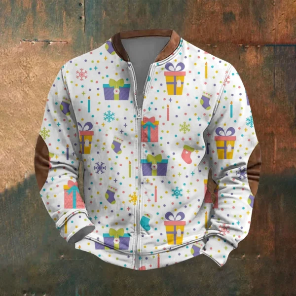 Men's Retro Casual Gradient Printed Sweatshirt - Image 25