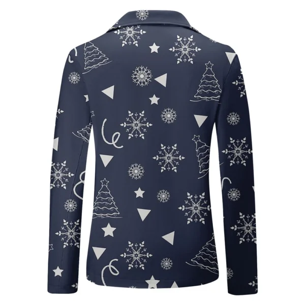 Unisex Winter Christmas Prints Suit Jackets Unisex Casual Fashion Button Jackets - Image 12