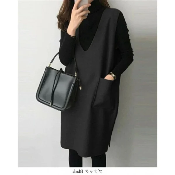 Vest women solid color loose dress women - Image 26