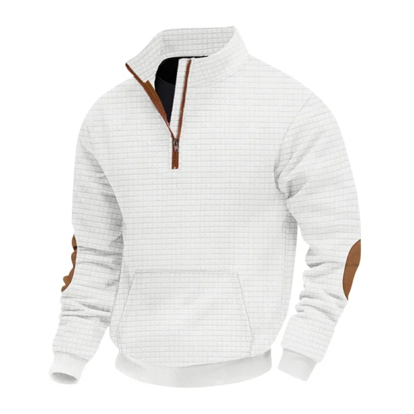 Spring And Men's Standing Collar Sweatshirt Is Outdoor Casual Sweaters Tops - Image 6