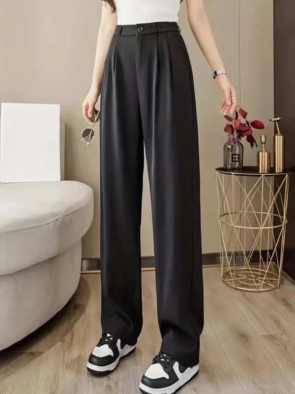 Women's casual long casual loose trousers suit pants women - Image 12