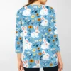 Women's Printed Tops Plus Size Casual Easter Basic Fashion 3/4 Sleeve Pullover - Image 10
