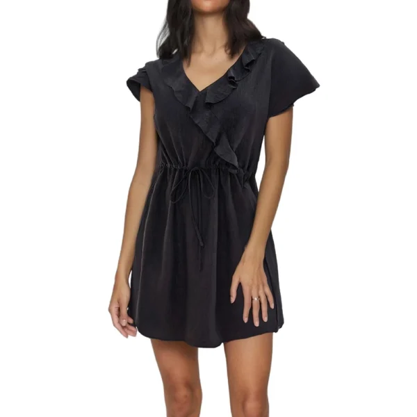 Women's Fashion Casual V-Neck Ruffle Tunic Dresses - Image 17