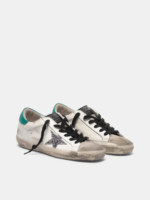gg*db Women's shoes men's shoes green tail silver star board shoes - Image 2