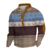 Men's Corduroy Cardigan 6-button Long-sleeved Sweatshirt - Image 17