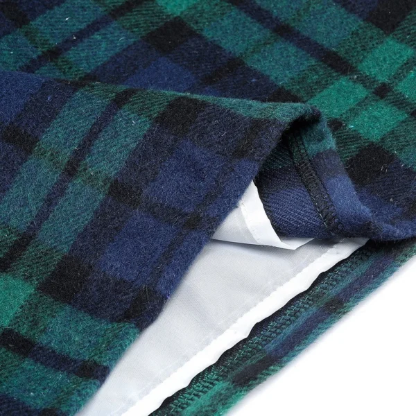 2024 Women's high-waisted plaid skirt tight pencil wool mini skirt - Image 4