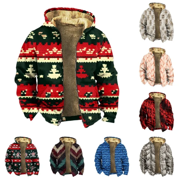 Men's Thickened Button Double Pocket Jacket With Pocket Insert Cotton Jacket