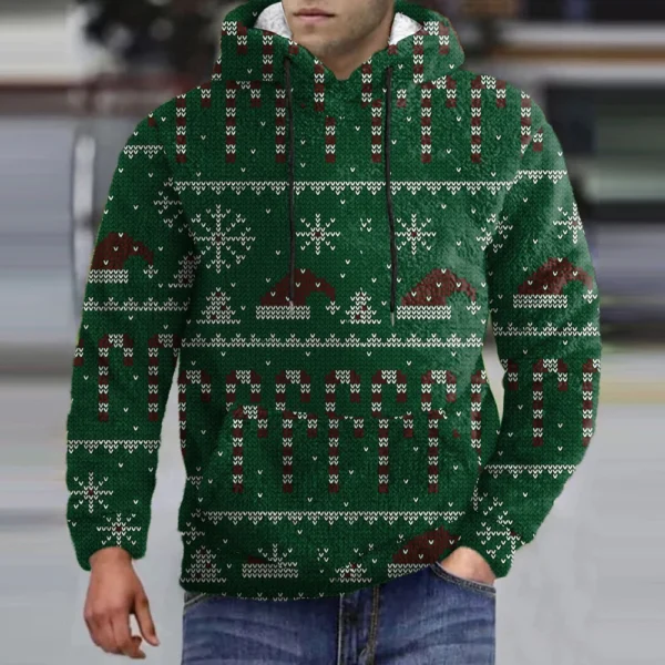 Men's Standing Collar Sweatshirt Is Outdoor Casual Sweaters Tops - Image 13