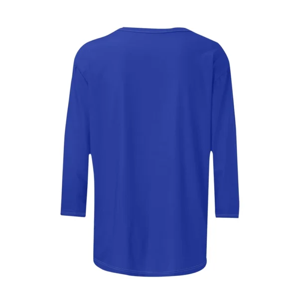 Women's Christmas Casual Round Neck T-Shirt Printed 3/4 Sleeve Loose Ladies Top - Image 12