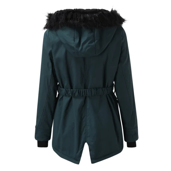 Women's Fashion Plus Fleece Thickened Cotton-padded Winter Coat Pie Overcome - Image 10