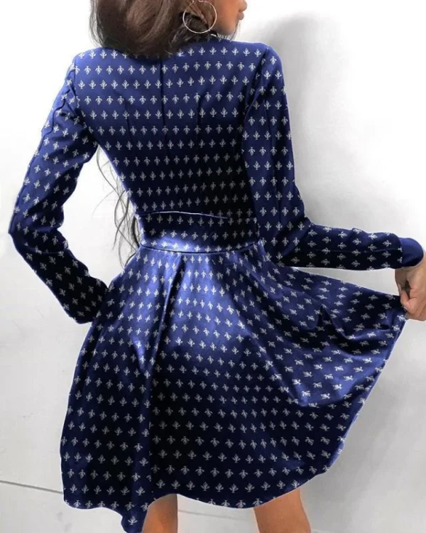 Split-waist dress woman lace-up - Image 9