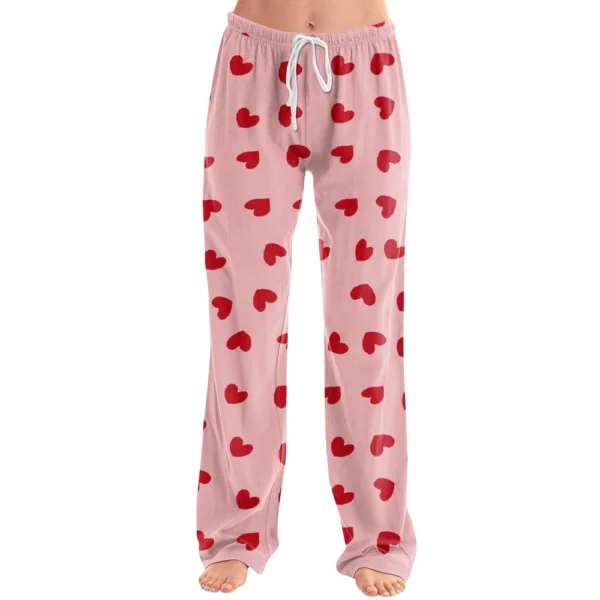 Women's Allover Printed Home Pants Sleeping Pajama Pants Long Pants Pajama - Image 3
