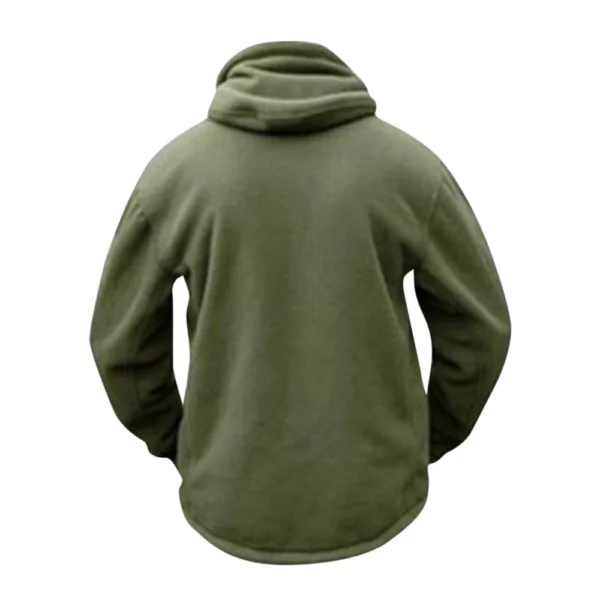 Men's Outdoor Warm Bladder Fleece Cold Proof Charge Coat Hood Jacket - Image 10