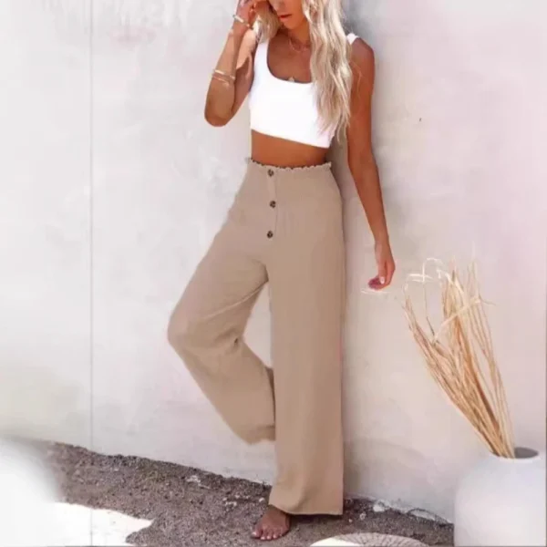 Women's clothing high waist loose long legs women - Image 3