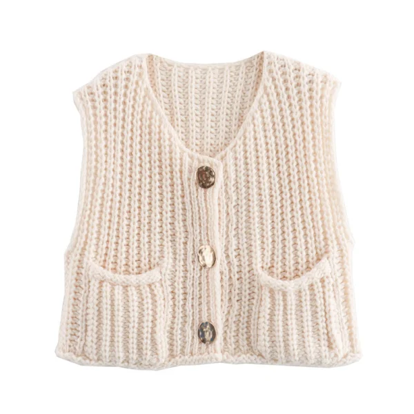 Women's thick needle vest - Image 8