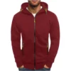 Men'S Zipper Jacket, Casual Retro Long Sleeved Cardigan Jacket - Image 28