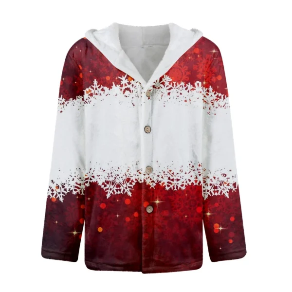 Men'S Winter Zipper Hooded Fleece Sweatshirt With Patch Pocket Casual Jacket - Image 9
