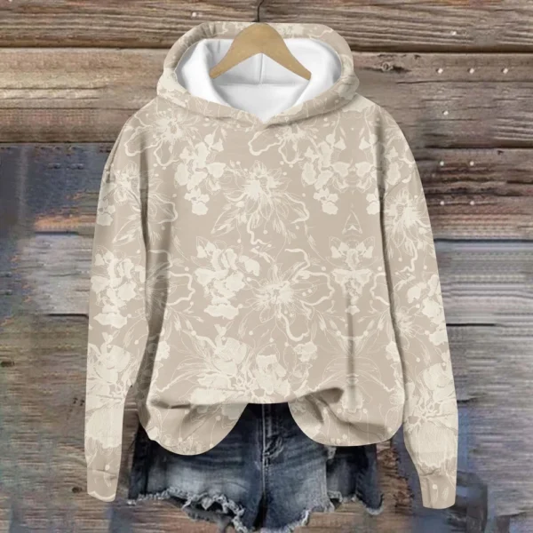 Women's Tops Sweatshirt Print Round Neck Hooded Casual - Image 16