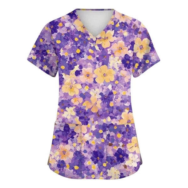 Women's Short Sleeved Loose Daily Fashion Printed Casual Round Neck T-Shirt - Image 4