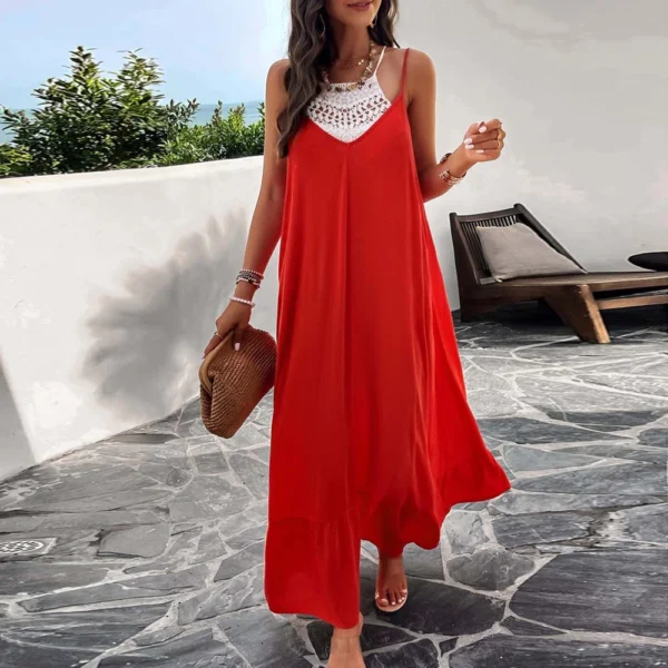 Women's Dresses Sleeveless Loose Casual Temperament Elegant Sexy Solid Color - Image 10