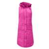 Women's Fashion Solid Color Hooded Single-Breasted Mid-Length Cotton Vest Slim - Image 11
