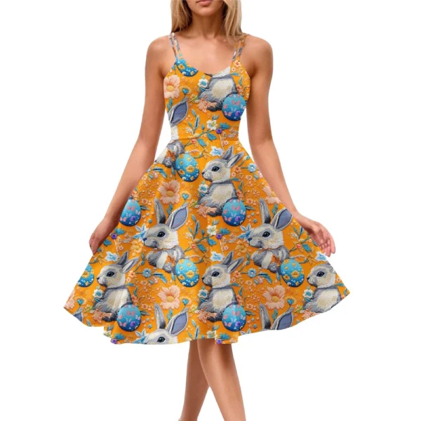 Women's Printed Sundresses Fashion Casual Loose Summer Easter Dresses Dress - Image 12