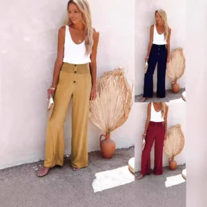 Women's clothing high waist loose long legs women
