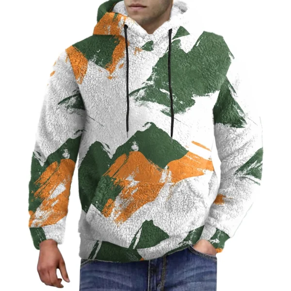 Hooded Sports Tracksuit Unisex Running Outfits Long Sleeve Pullover Hoodies - Image 5