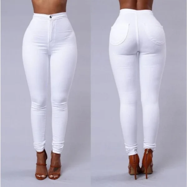 New Fashion elastic jeans women leggings ladies pants - Image 5