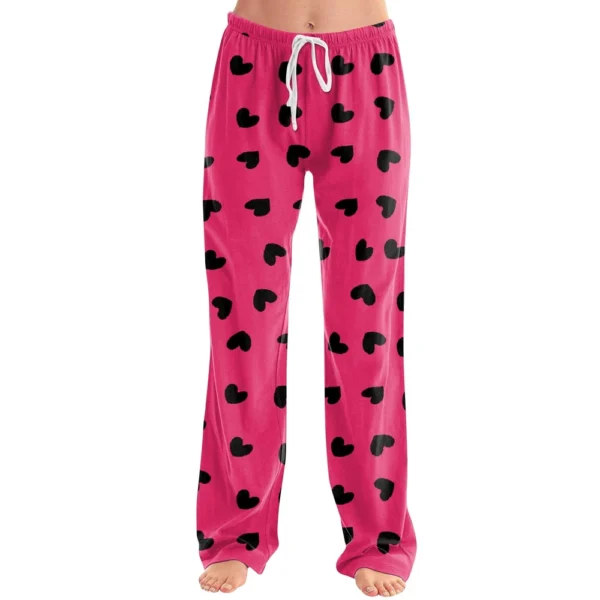 Women's Allover Printed Home Pants Sleeping Pajama Pants Long Pants Pajama - Image 5