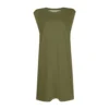 Women's Casual And Fashionable Round-neck Sleeveless Printing Mid Length Dress. - Image 5