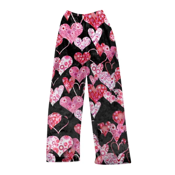 Women Winter Plaid Pants Full Length Long Trousers Sports Pants - Image 26