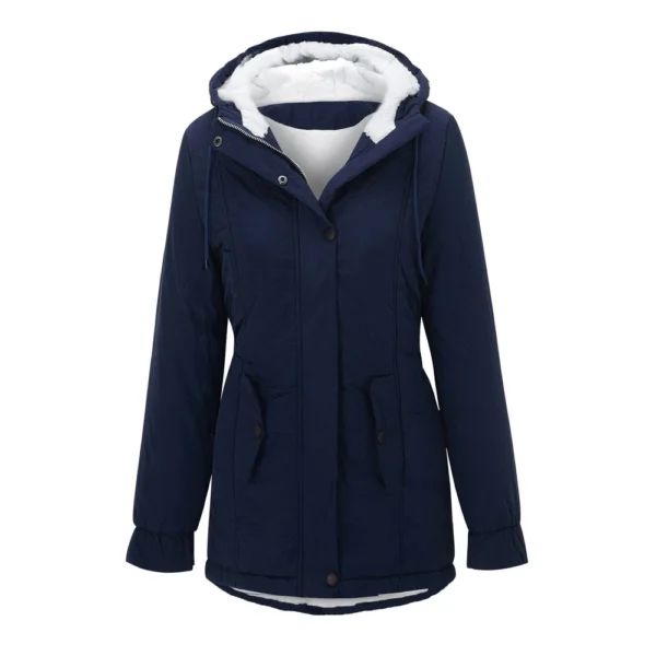Women's Fashion Cotton-padded Coat Lamb Wool Cotton-padded Coat With Fleece - Image 24