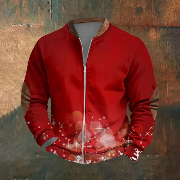 Men's Retro Casual Gradient Printed Sweatshirt - Image 19