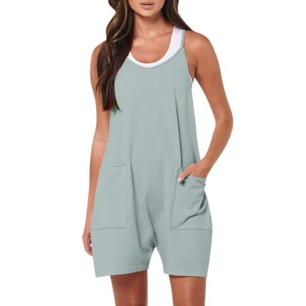 Jumpsuits for Women Casual Rompers Sleeveless Loose Strap Pocket - Image 11