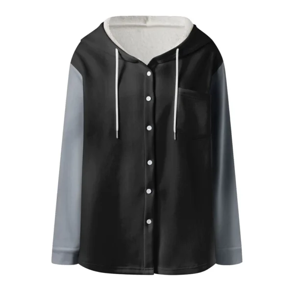 Women's Coat Casual And Fashionable Composite Thick And Warm Printed Hooded - Image 7