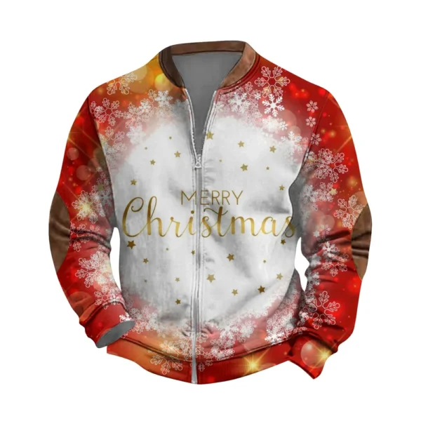 Men's Retro Casual Gradient Printed Sweatshirt - Image 4