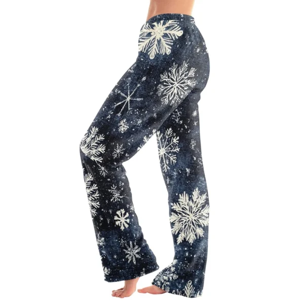 Women's Halloween Printed Casual Pants Drawstring Elastic Waist Drawstring - Image 8