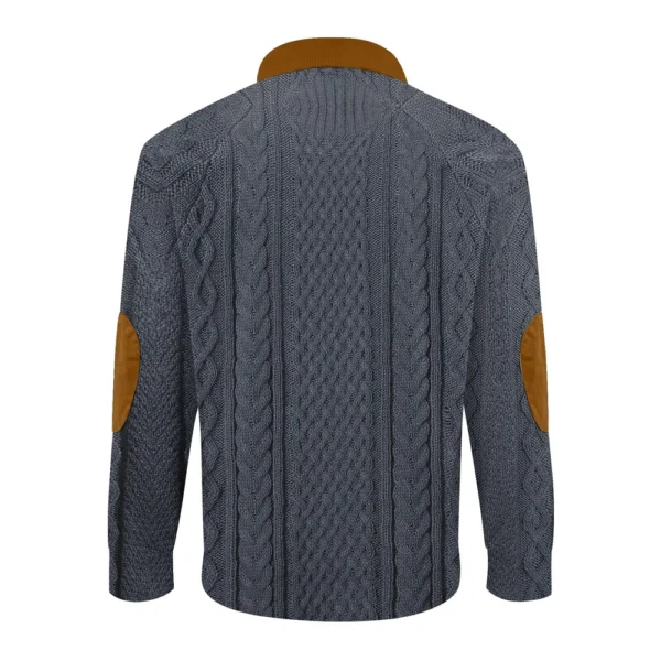 Men's Corduroy Cardigan 6-button Long-sleeved Sweatshirt - Image 11