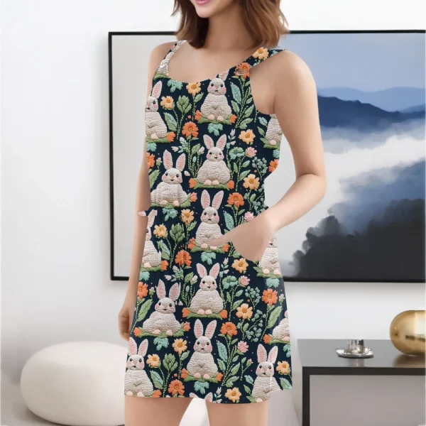 Women's Loose Fashion Casual Sundresses Summer Easter Dresses Printed Dress - Image 10
