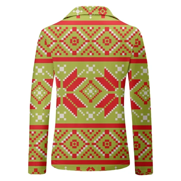 Unisex Winter Christmas Prints Suit Jackets Unisex Casual Fashion Button Jackets - Image 12