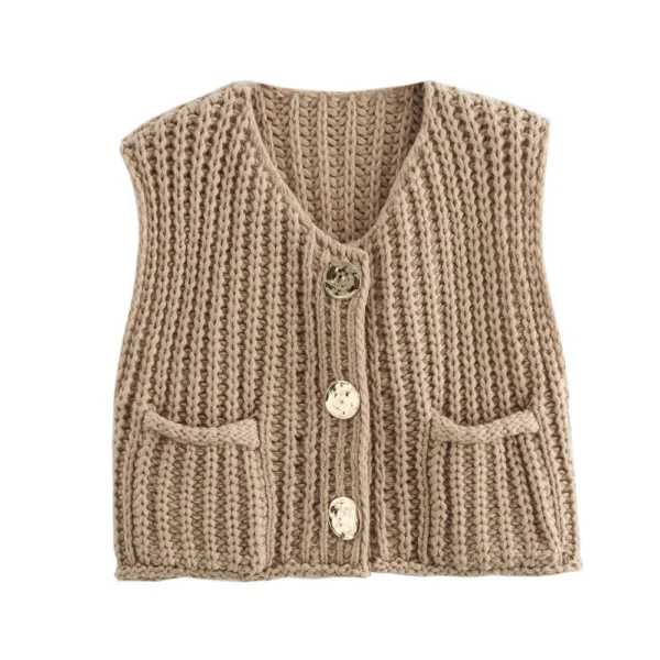 Women's thick needle vest - Image 18