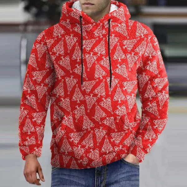 Men's Standing Collar Sweatshirt Is Outdoor Casual Sweaters Tops - Image 22
