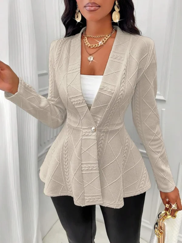 Black suit long sleeve jacket women - Image 15
