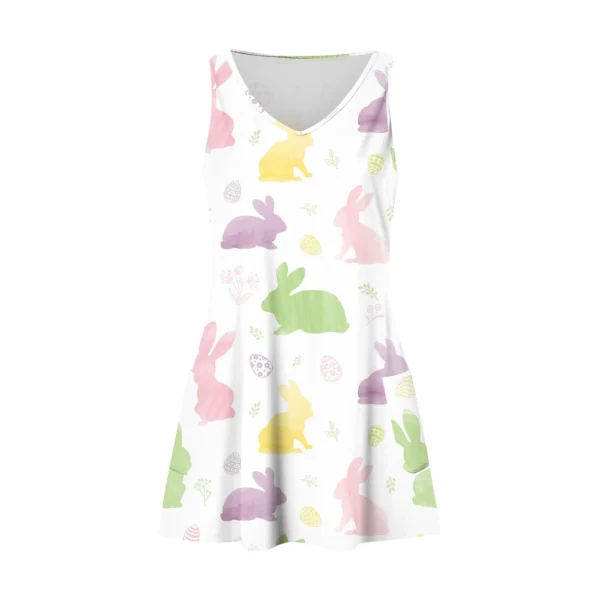 Women's Printed Dresses Summer Easter Casual Sundresses Loose Fashion Dress - Image 12