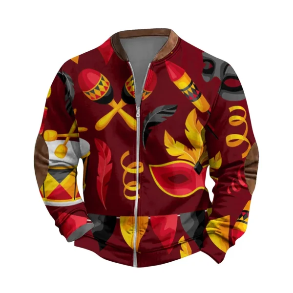 Men's Retro Casual Gradient Printed Sweatshirt - Image 14